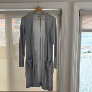 Abercrombie & Fitch Light Gray Open Cardigan